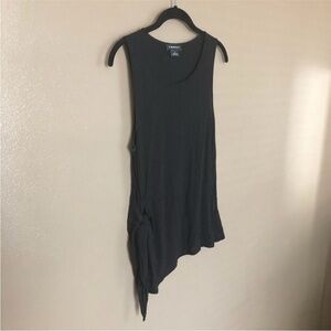 Trouvé Black Side Tie Tank Top Size M